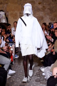 Model on the catwalk