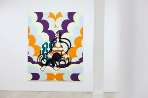 A painting by Farah Atassi.