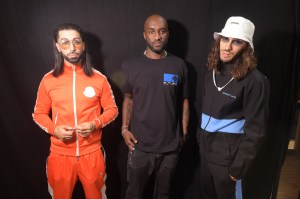 Ademo and N.O.S of French rap duo PNL with Virgil Abloh