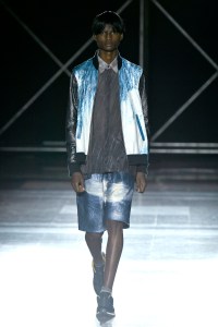 Model on the catwalk