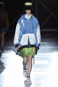 Model on the catwalk