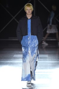 Model on the catwalk