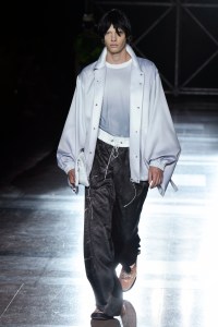 Model on the catwalk
