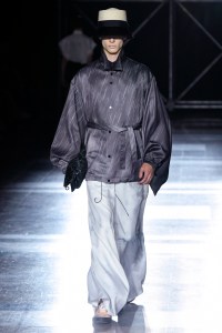 Model on the catwalk