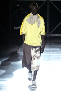 Model on the catwalk