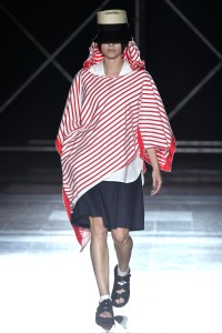 Model on the catwalk