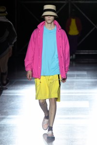 Model on the catwalk