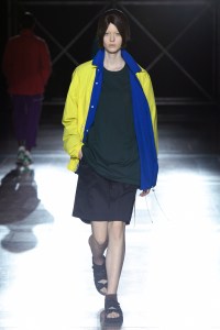 Model on the catwalk