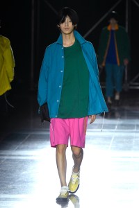 Model on the catwalk
