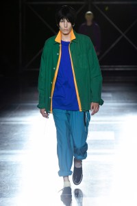 Model on the catwalk