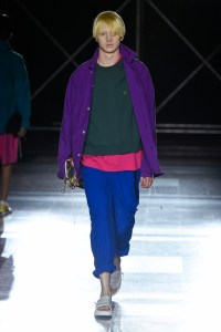 Model on the catwalk