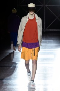 Model on the catwalk