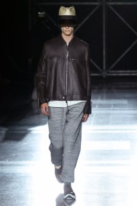 Model on the catwalk