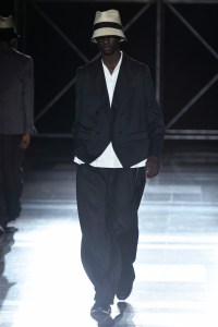 Model on the catwalk