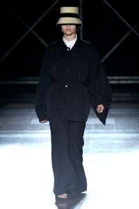 Model on the catwalk