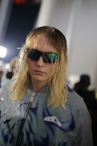 Backstage at Heron Preston Men's Spring 2020