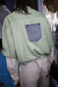 Backstage at Heron Preston Men's Spring 2020