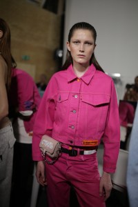 Backstage at Heron Preston Men's Spring 2020