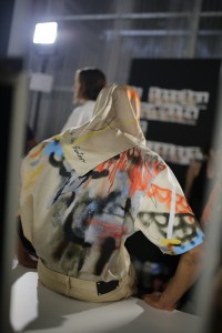 Backstage at Heron Preston Men's Spring 2020