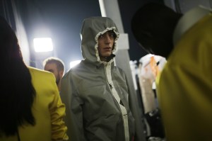 Backstage at Heron Preston Men's Spring 2020