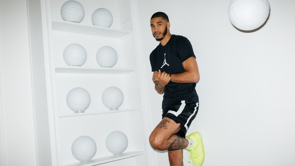Jayson Tatum portrait, photographed in Paris on June, 21 2019