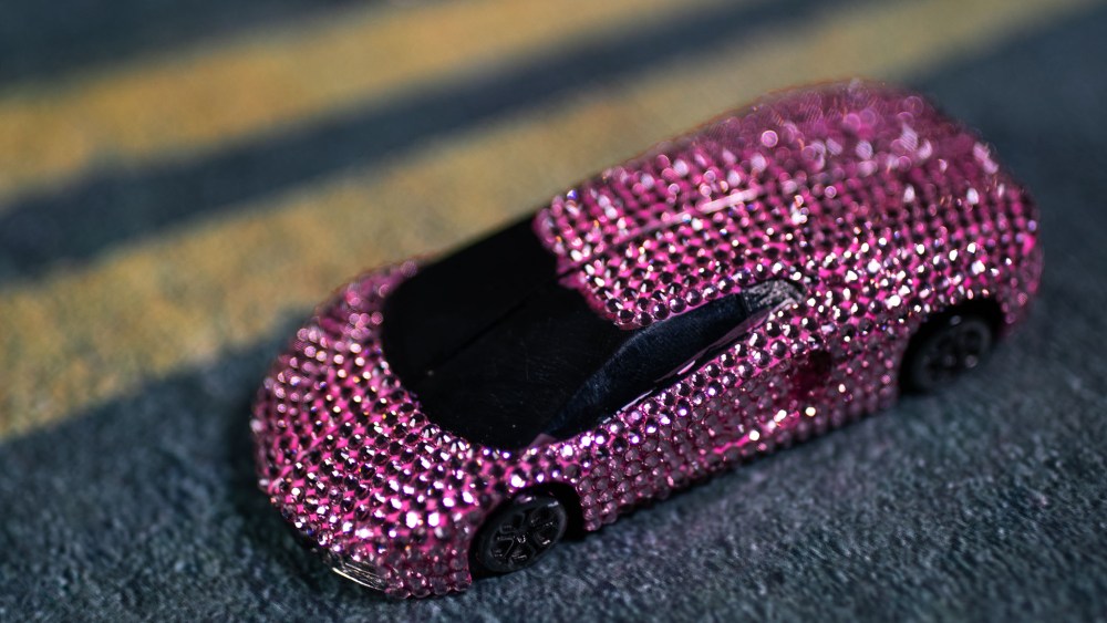 A handbag by Judith Leiber.