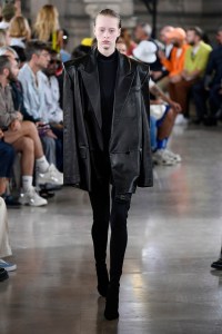 Model on the catwalk