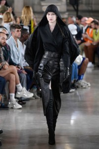 Model on the catwalk