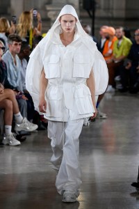 Model on the catwalk
