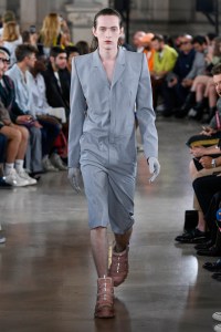 Model on the catwalk