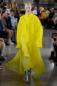 Model on the catwalk