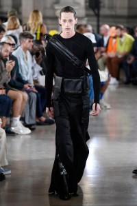 Model on the catwalk