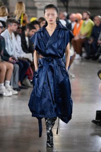 Model on the catwalk
