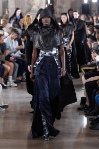 Model on the catwalk