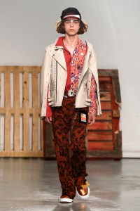 Model on the catwalk