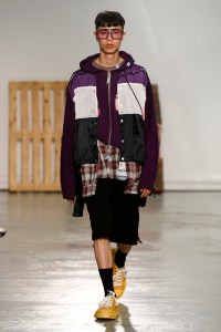 Model on the catwalk
