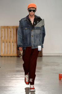 Model on the catwalk