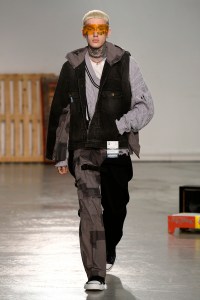Model on the catwalk