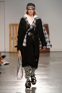 Model on the catwalk