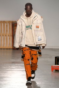 Model on the catwalk