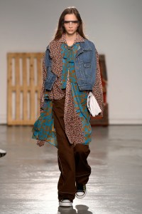 Model on the catwalk