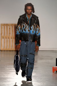 Model on the catwalk