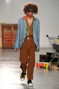 Model on the catwalk