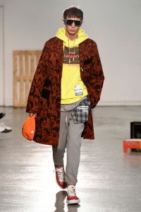 Model on the catwalk