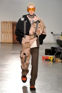 Model on the catwalk