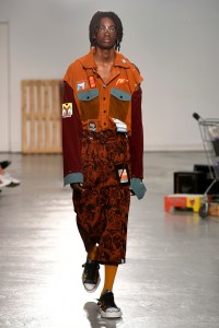 Model on the catwalk