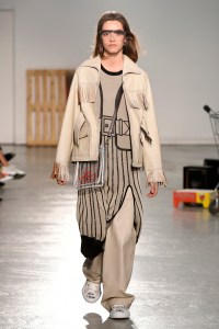 Model on the catwalk