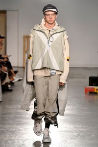 Model on the catwalk