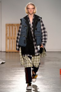 Model on the catwalk