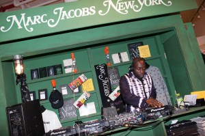 DJ at The Marc Jacobs Block Party.